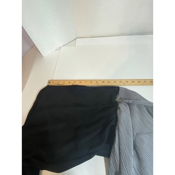 Taurus II Vintage 80’s Black & White Jumpsuit Pockets Elastic Waist Women Size 8 - Picture 9 of 10